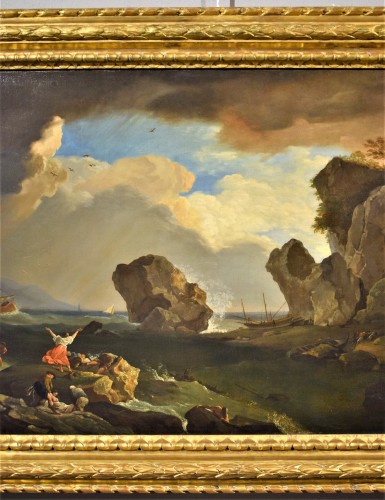 Naufrage sur le récif - Atelier de Claude Joseph Vernet (1714 - 1789) - Romano Ischia